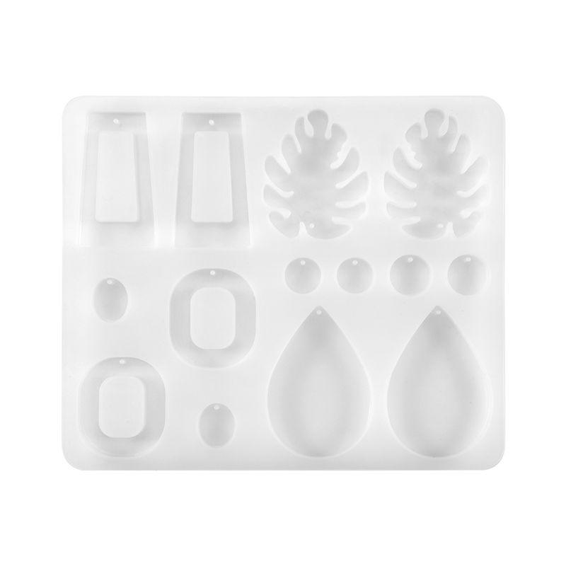 A95D-DIY Earring Resin Mold, Handmade Dangling Earring Silicone Mold, UV Epoxy Mold, Used For Jewelry Making Tools