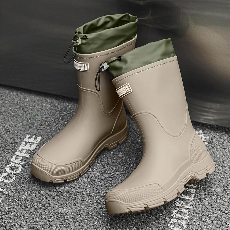 Fashion 2025 New Style Fashionable Mid-calf Rain Boots Couple Parent-child Outdoor Rain Boots Waterproof and Anti Slip Botas De Lluvia
