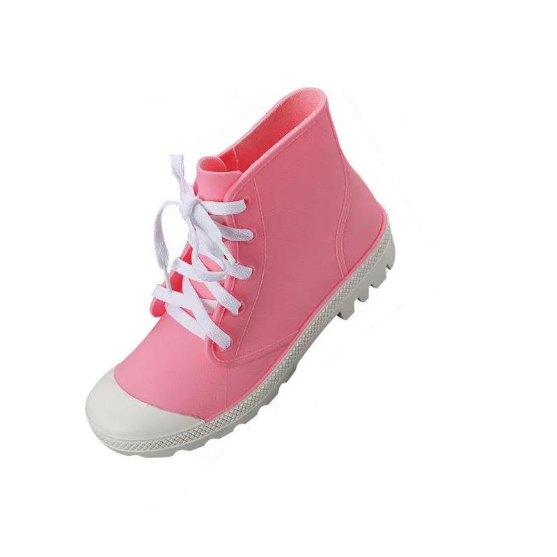 Scarpe da pioggia da donna Scarpe da acqua Antiscivolo Femmina e Maschio  Stivali da pioggia a tinta unita Quattro stagioni Stivali corti da pioggia  in gomma acquista in modo economico — spedizione