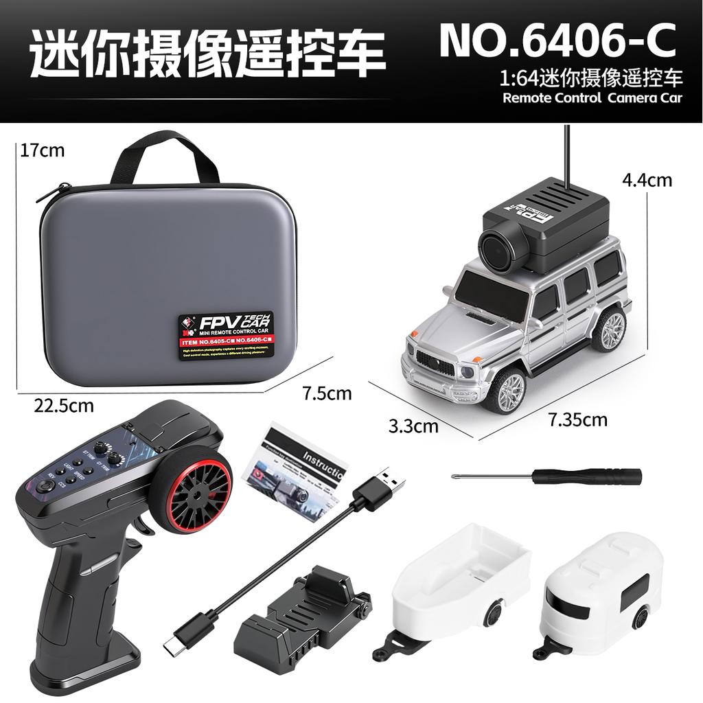 1:64 Wltoys 6405 6406 Rc Car With 720P Fpv Camera Remote Control 2.4G Mobile App Control Rc Off-Road Mini Car Desktop Toys