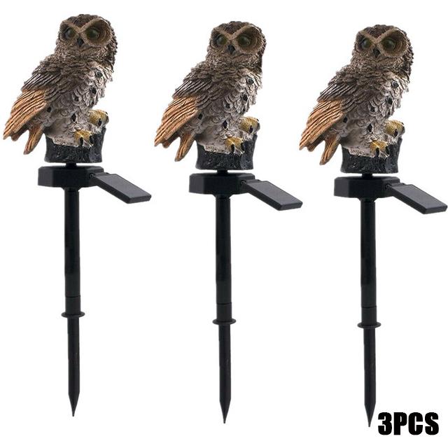 Solární lampa Sova Zvíře Solární zahradní světla Solární solární LED světlo Venkovní zahradní dekorativní lampa Vodotěsná solární světla