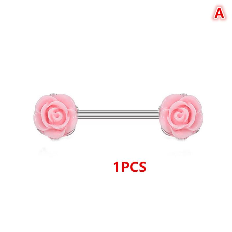 Нержавеющая Сталь Роза Бабочка Пирсинг Соска Сердце Пирсинг Соска Блестящий Хрусталь Кольцо Соска Пирсинг Соска Украшения для Тела