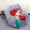 1pc Mermaid Ariel Automatic Folding Umbrella: Compact 8-rib Design Cartoon Travel Companion for Outdoor, Casual Accessory 8