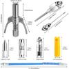Grease Dispensing Injection Tool, 90 Degree Needle Nozzle Coupler for Mechanical Fittings Workshop Use Hard Reach Areas