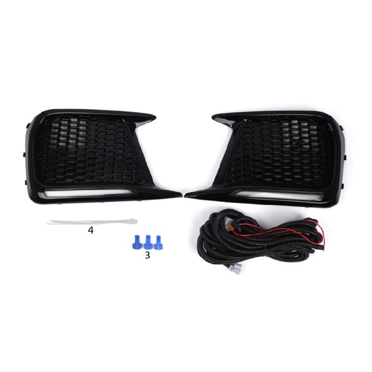 Dynamic Sequential Turn Signal Light Daytime Running Light Fog Lamp Bezels