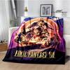 Spiel FINAL FANTASY Cartoon Decke Kinder Warme Decke Flanell Weiche Kuscheldecke Sofa Bettdecke Reisedecke Geburtstagsgeschenk