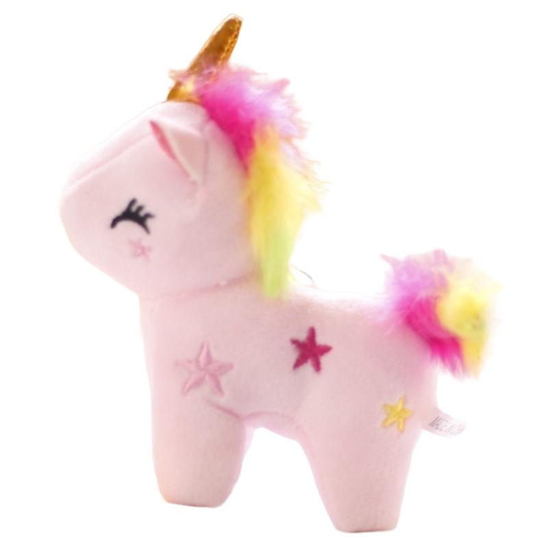 Adorable Rainbow Unicorn Plush Keychain Wholesale Pony Doll Pendant For Girls' Backpacks