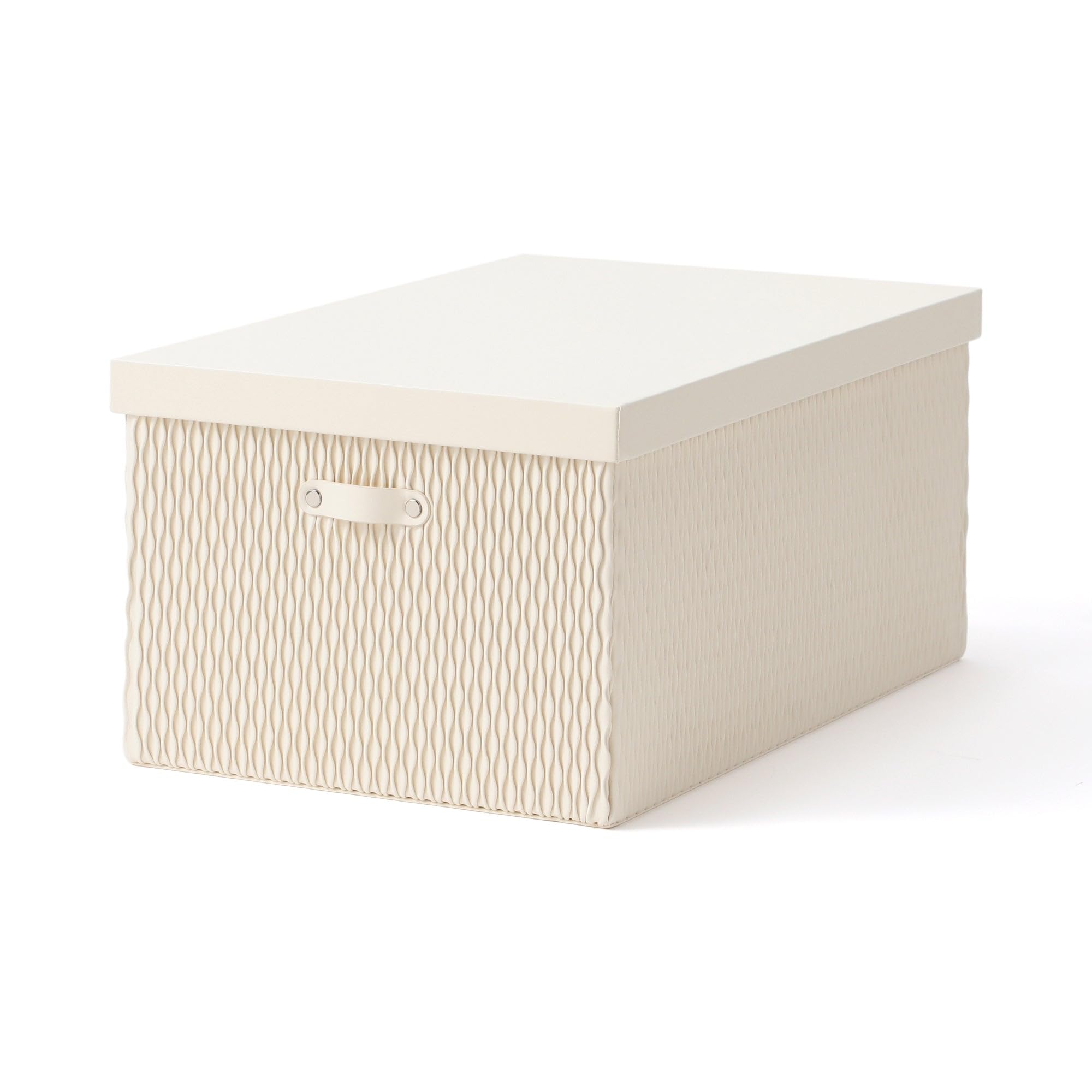 

Francfranc [Online Shop Exclusive] Wave Large Box, Ivory, Storage Box, New Life, Moving