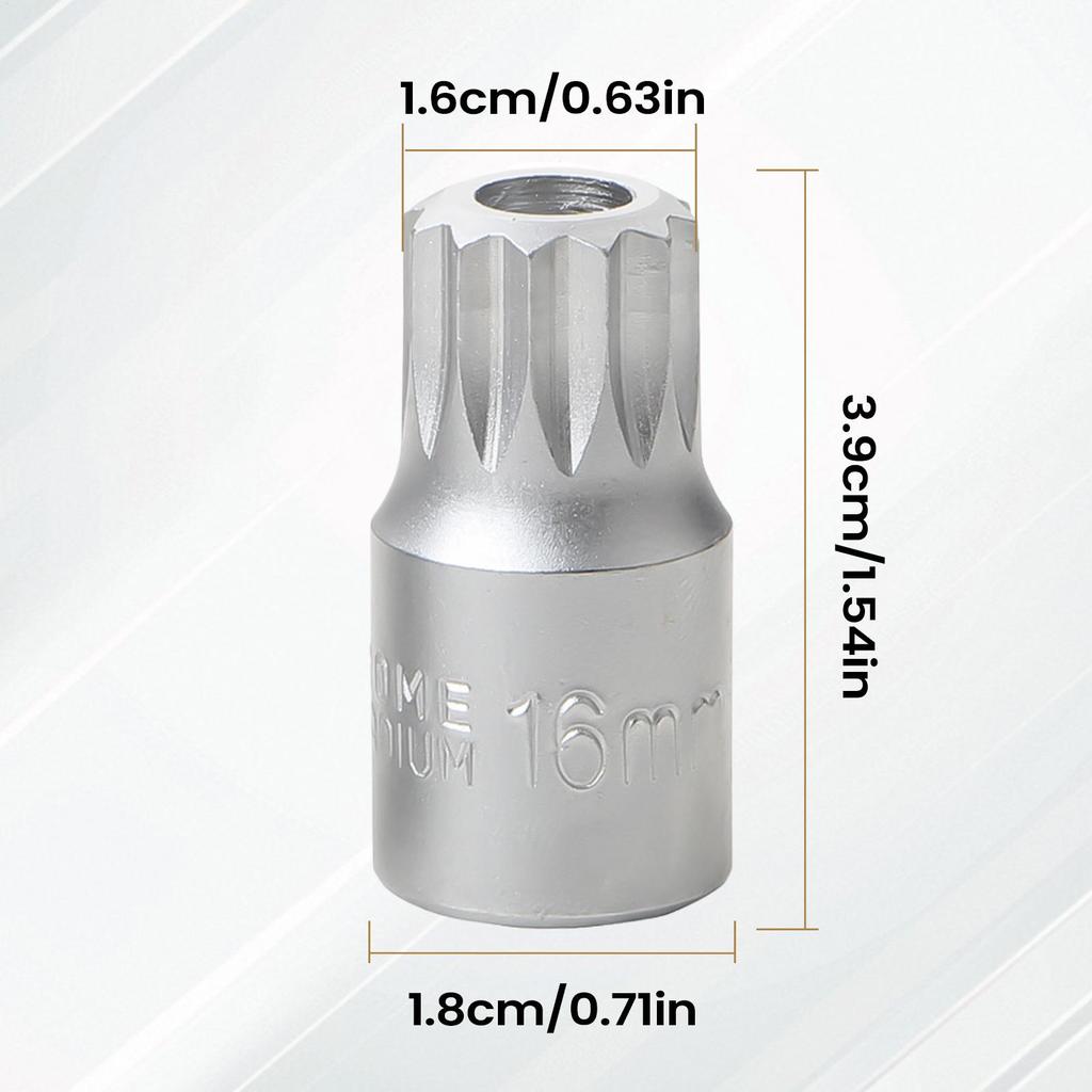 Auto Repair Gearbox Screw Socket Wrench 1 pc Portable Metal Drive Remover Oil Drain Plugs Car Repairing Tools For Car Vehicle