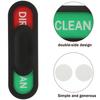 Magnetic Clean Dirty Sign Dishwasher Magnet Oval Clean Dirty Sign Magnetic Non-Scratching Sliding Indicator Home Decorations