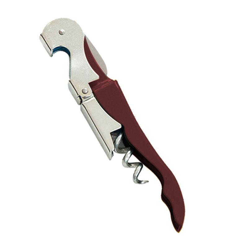 Stainless Steel Corkscrew Wine Key Beer Bottle Opener Foil Cutter Wood Handle Openers Waiters Wine Knife Corkscrews Sommelier