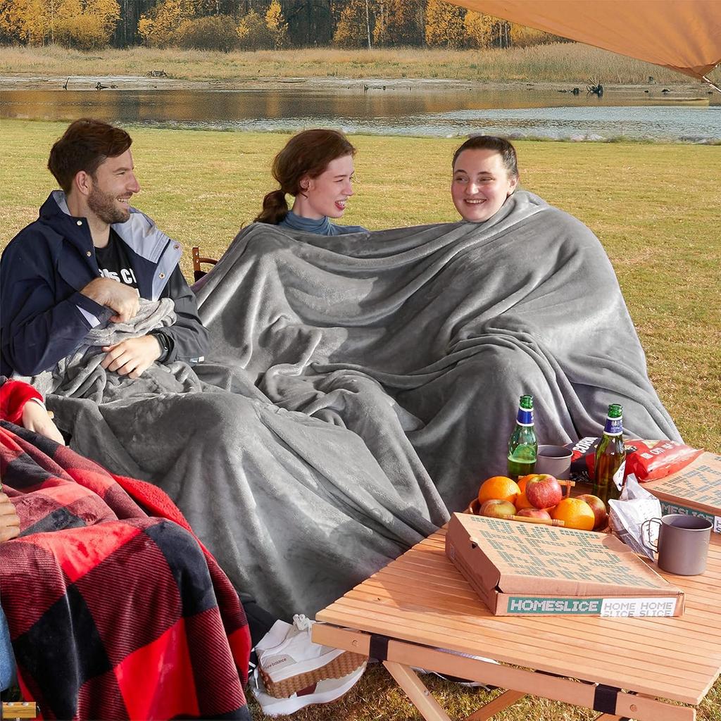 Oversized King Big Blanket Extra Large Soft Blankets for Bed Sofa Couch Travel Camping Party Giant Huge Throws
