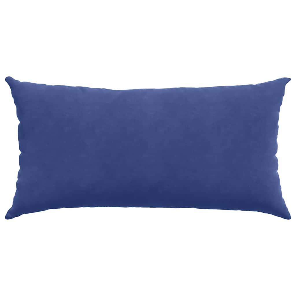 Sofa Cushions 2 Pieces Police Blue 80 X 40 Cm Cord Fabric