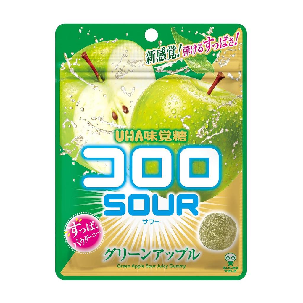 UHA Mikakuto official bulk purchase Cororo SOUR Green Apple 10 bag set