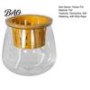 Hydroponic Plant Pot Self Watering Planter for Indoor Plants, Transparent Planter, Decorative Minimalist Flowerpot with Wick Rope Home Office Desktop