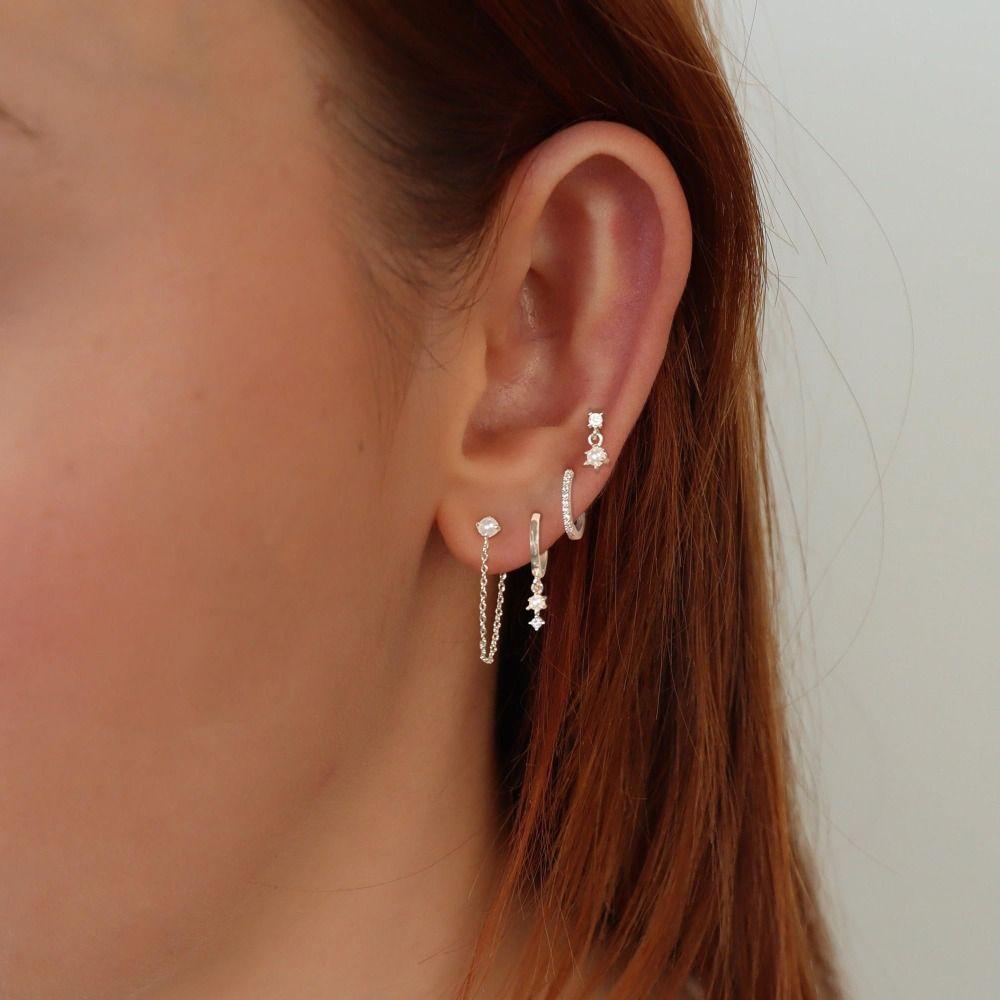 Dainty Design Gold Hoop Earrings Hypoallergenic Cartilage Earring Stack Earrings  Fashion Accessory