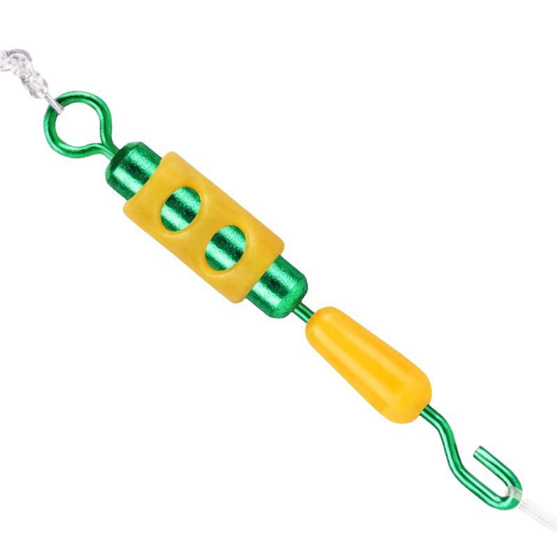 Anti-Tangle Silicone Leader Clip & Connector - Force-Relieving Fishing Tackle Accessory