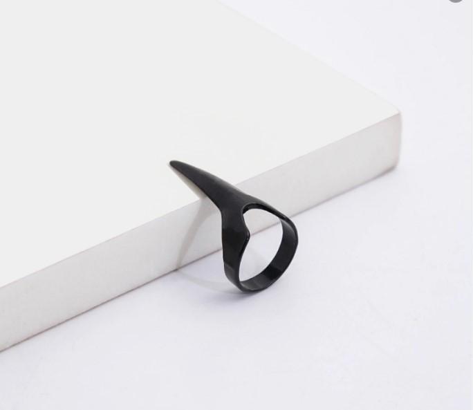 Minimalist Punk Wolverine Claw Nail Ring Accessory