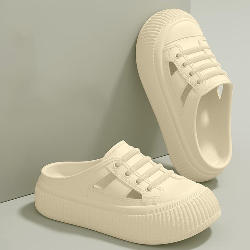 

Модные сандалии Smile для женщин, удобные мягкие пещерные туфли, летние новые сандалии на толстой подошве из ЭВА, дышащие нескользящие сандалии, обувь на платформе 40-41