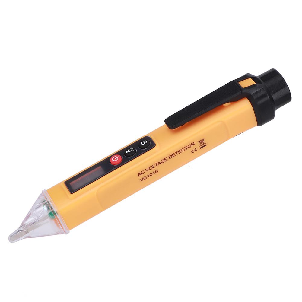 Digital NonContact Current Voltage Detector Test Pen Measuring Instrument AC121000V(Yellow Black )
