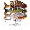 FTK 3D Eye Fishing Bait: Double Hook, Bionic Swim Bait for Sinking Fresh and Saltwater!