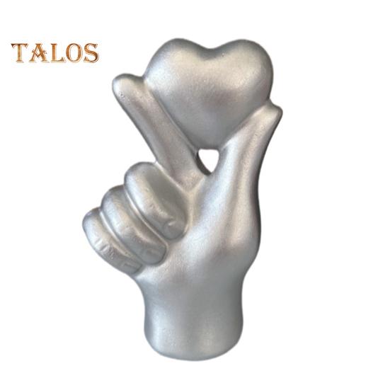 

Фигурка с жестом в виде сердца, держащая сердце в руке, статуэтка из смолы, скульптура для дома, офиса, свадьбы, вечеринки, украшения рабочего стола, орнамент серебряный