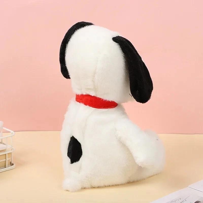Bambola Peluche Snoopy Bianca Rilassante Bambola Compagna del Sonno Musica e Luce Giocattolo Morbido Sensoriale Bambino Regali Durevoli Bambola Decorativa
