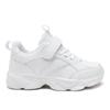 2025 Spring Kids Solid Color Soft Sole White Leather Sports Shoes
