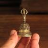 Tibetan Brass Vajra Bell: Antique Demon Subduer Pendant