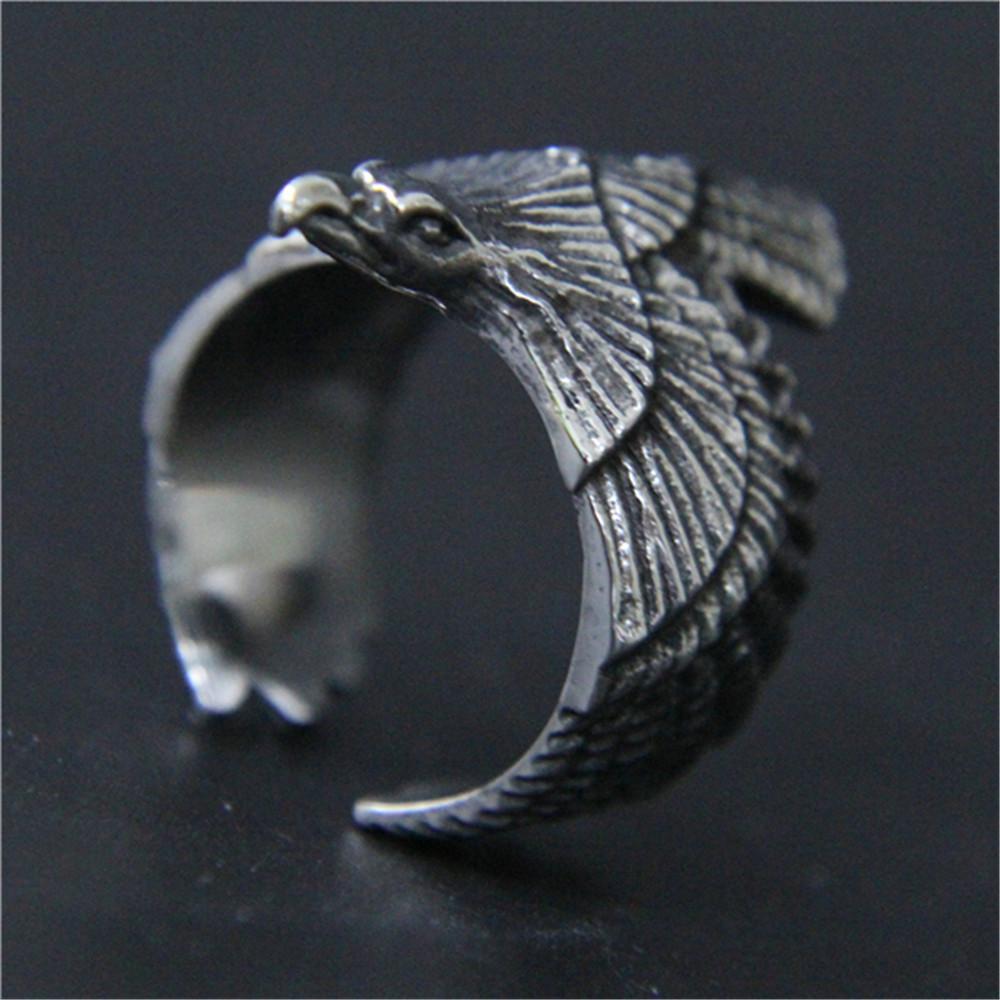 3pcs/lot Fast Shipping Flying Eagle Ring 316L Stainless Steel Jewelry New Biker Eagle Ring