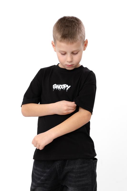 

Літня бавовняна футболка для хлопчиків – Дихаючий Кулір, Вуличний принт, Класичний крій, Літо, 6414-001-33-4-1 HC 110 чорний