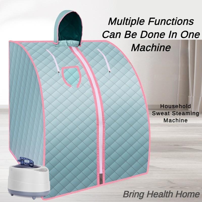 High Power Whole Body Sweat Steaming Box Family Style Steam Sauna Bath Box Postpartum Sweating Household Single Person Fumigation Machine 76×88×100cm