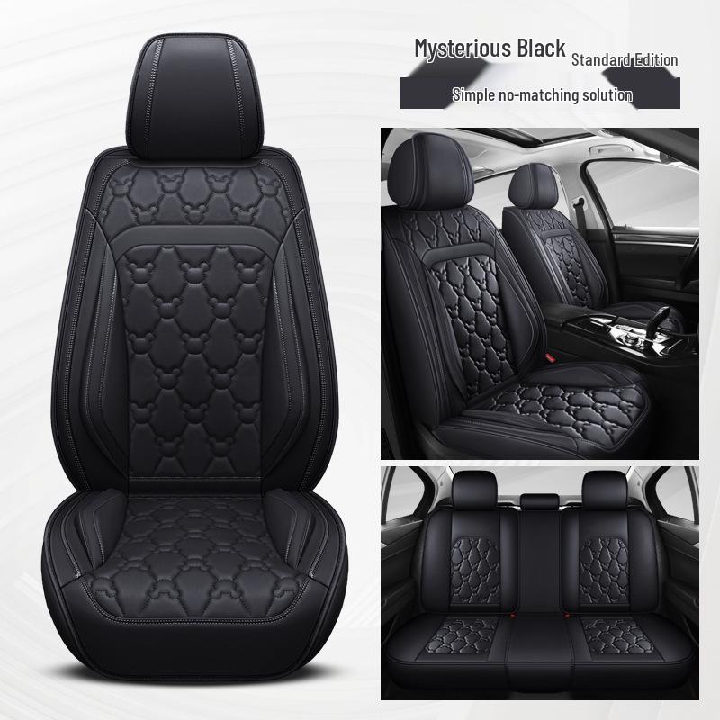 Universal Full Leather Car Seat Cover for Civic, Bora, Lavida, Sagitar - All Season, Full Wrap Cushion