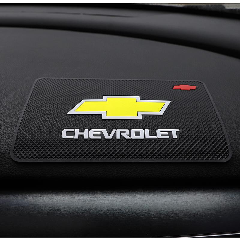 1Pcs PVC Car Dashboard Anti Slip Mat Silicone Pad For Chevrolet Bolt Spark Tahoe Z71 Aveo Impala Lacetti Malibu Sail SS Cruze