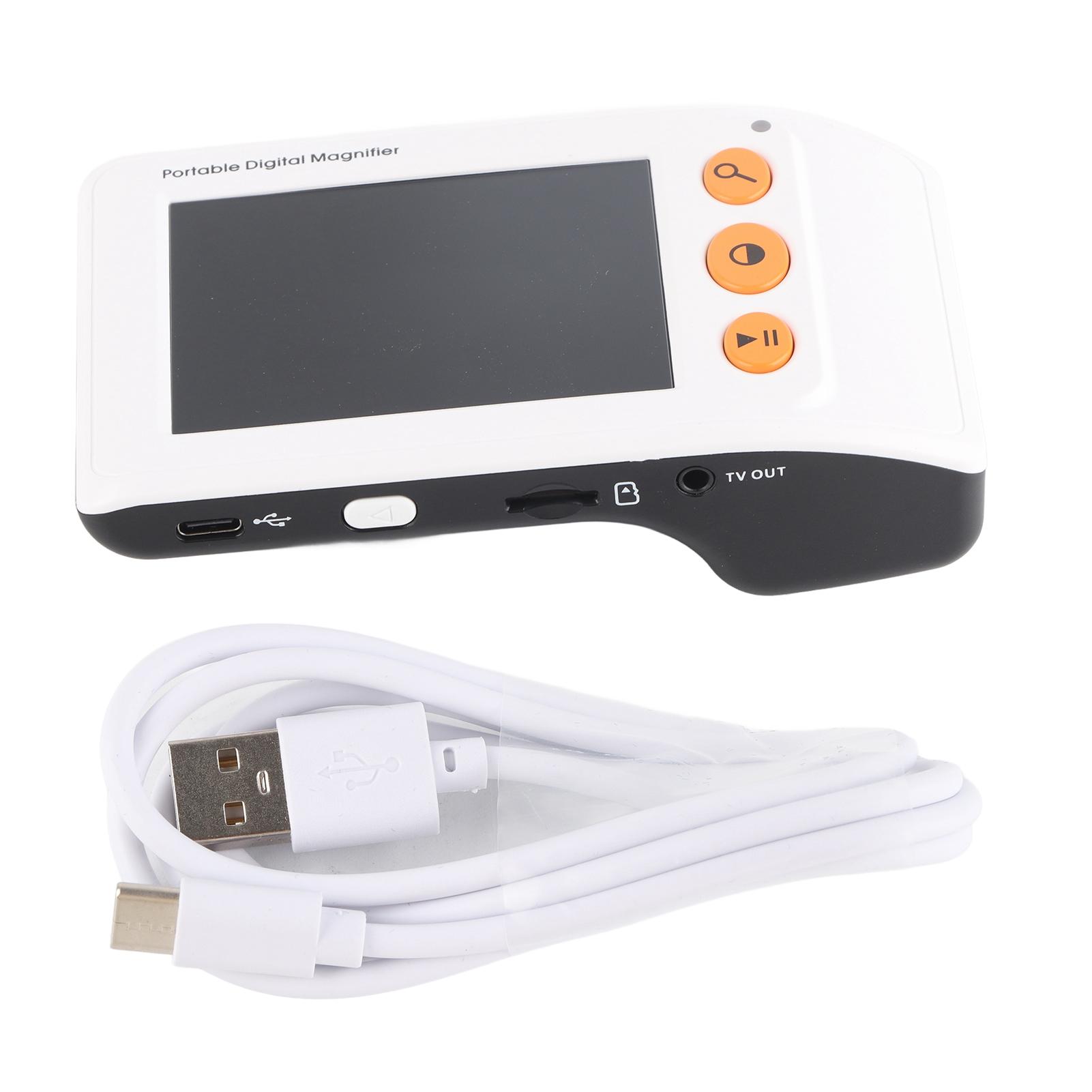 

Digital Video Magnifier 2x‑25x Zoom Portable Electronic Reading Aid with 3.5 Inch LCD Screen for