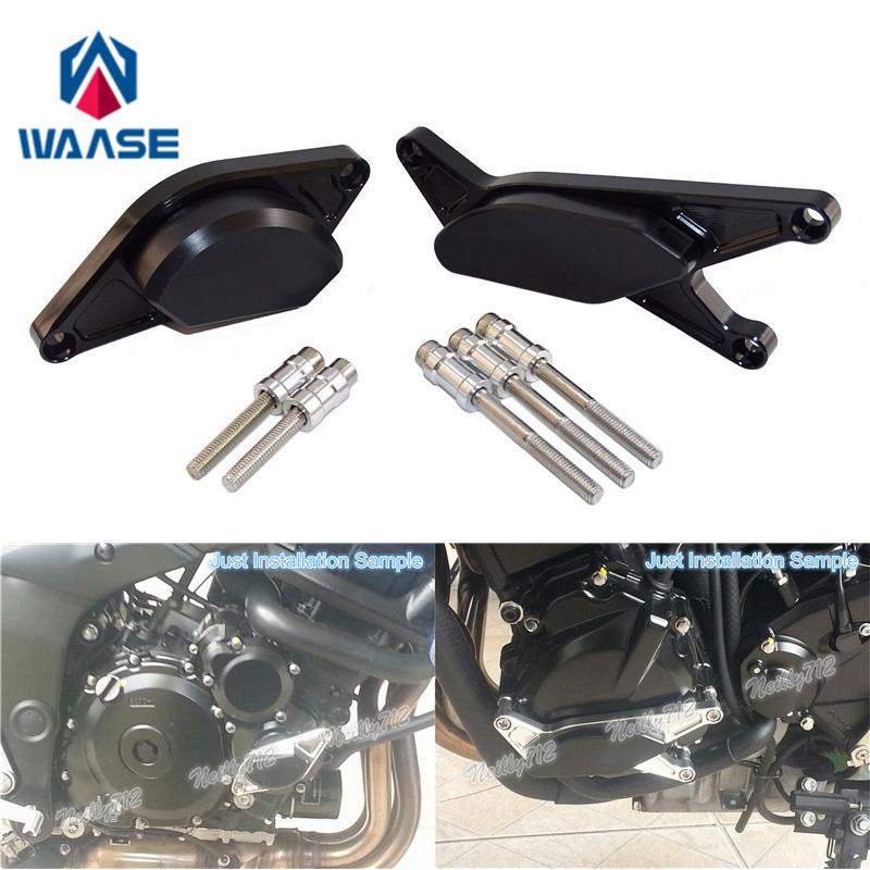 waase For Suzuki GSXR GSX-R 1000 2001 2002 2003 2004 2005 2006 2007 2008 Left & Right Engine Crash Pads Frame Sliders Protector