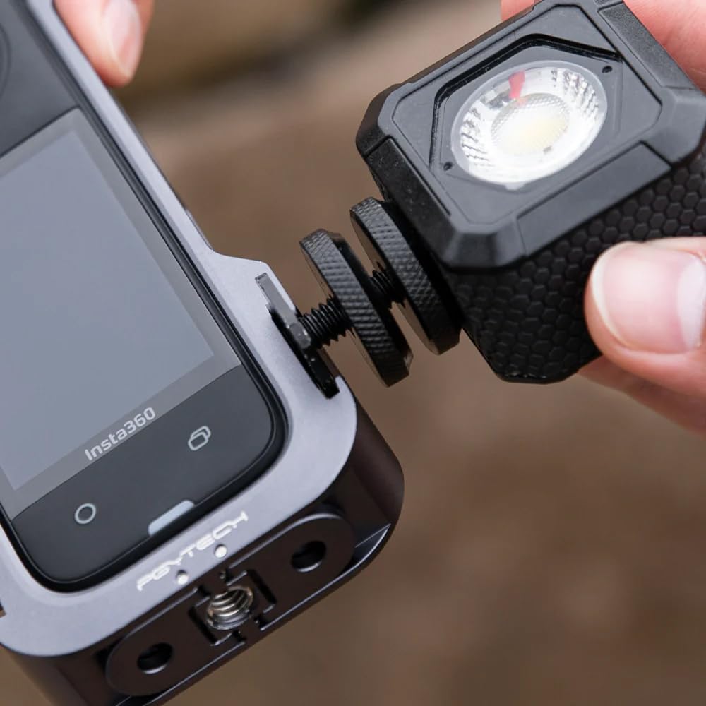 PGYTECH Insta360 X4 Universal Frame for Insta360 Supports Vertical and Horizontal Opens and Closes for Smooth Screw Cold Shoe Action Camera and