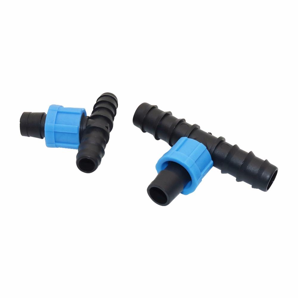 20 pcs DN16,DN20 Barbed Reducing tee Three-way connector Garden Water Connectors Micro Gardening Irrigation Accessories