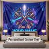 Salon de bărbierit (95) Temă Tapiserie Personalizată Nume Personalizat Text Tapiserie de Agățat pe Perete Decorațiune Fundal Casă