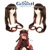 Genshin Impact Hutao Cosplay Wig With Natural Scalp For Adult And Kids Halloween Carnival Comic Con Props