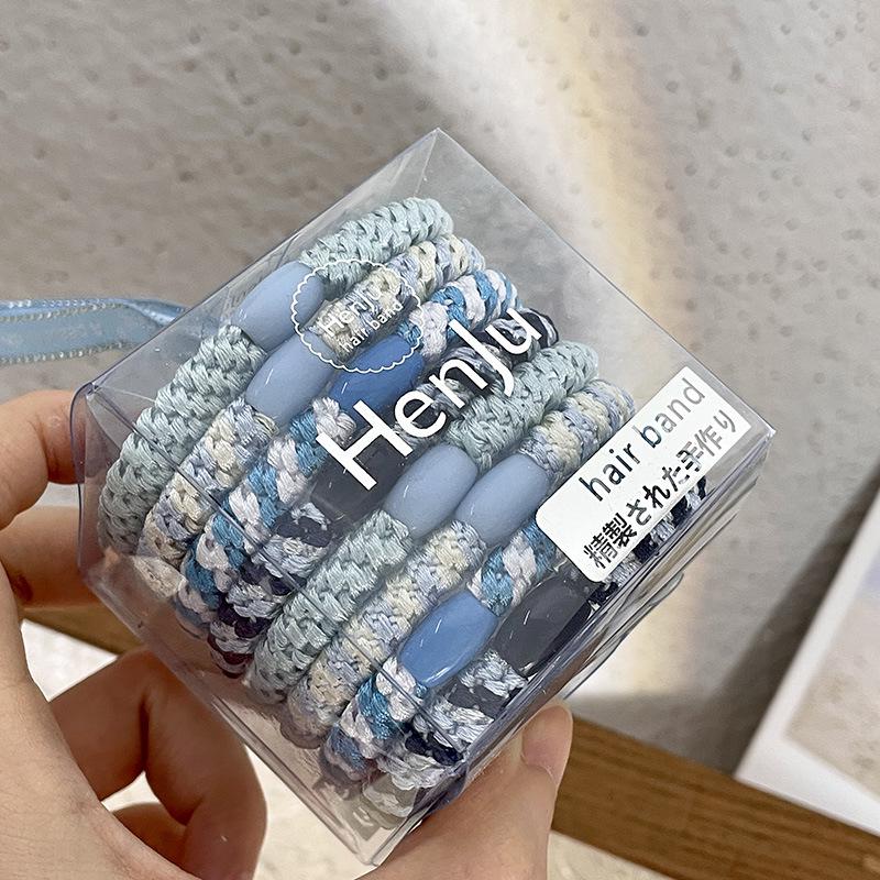 High Elasticity Braided Hair Tie - Thick, Durable, Non-Pulling Ponytail Band for Women