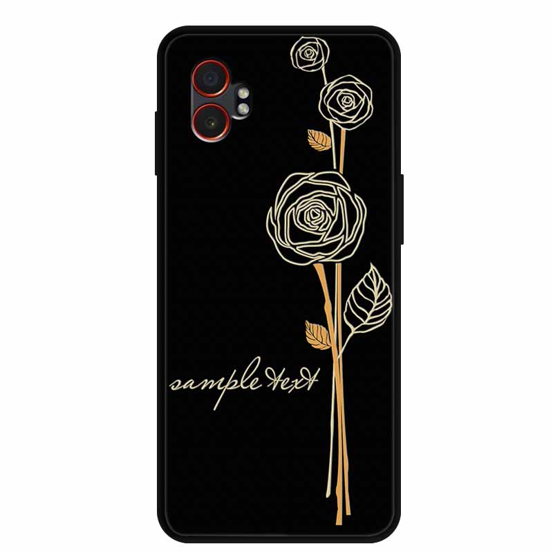 3D Emboss Case For Samsung Galaxy XCover7 Pro 5G Phone Case Flowers Silicone Soft Back Cover For Samsung Galaxy XCover7Pro Case