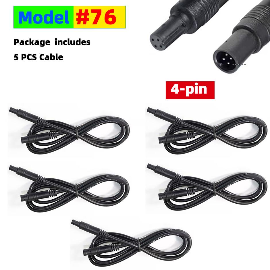 4-Pin or 5-Pin Car DVR Camera Extension Cable 2M Male for Female Connector Cord for Dashcam Reverse Camera Cable