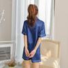 Clearance: Women's Ice Silk Short Sleeve Pajama Set - Casual Fashion Shorts and Top