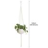 Handmade Flower Hanging Pot Rope Net Macrame Plant Hanger Flower Pot for Home Wall Decoration Courtyard Garden Planter Basket