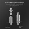 Titaniumlegering Auto Anti-Verloren Sleutelhanger Universele Verbinding Sleutelhanger Ring Ketting Draagbare Drukknoop Man Taille Gemonteerd EDC Accessoires