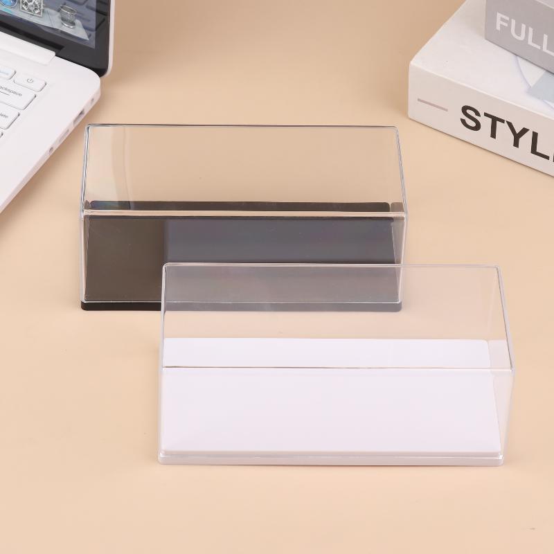 1 Stück Transparente Acryl-Aufbewahrungsbox Praktische 1/43 Diecast Modellauto-Vitrine DIY Staubdichtes Ausstellungsregal Spielzeug