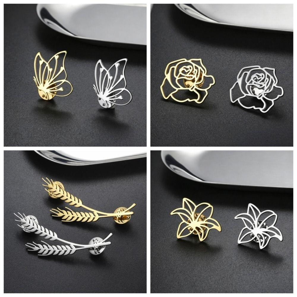 Jewelry Accessory Metal Pins Stainless Steel Lapel Pins Fashion Decorative Pins Gift