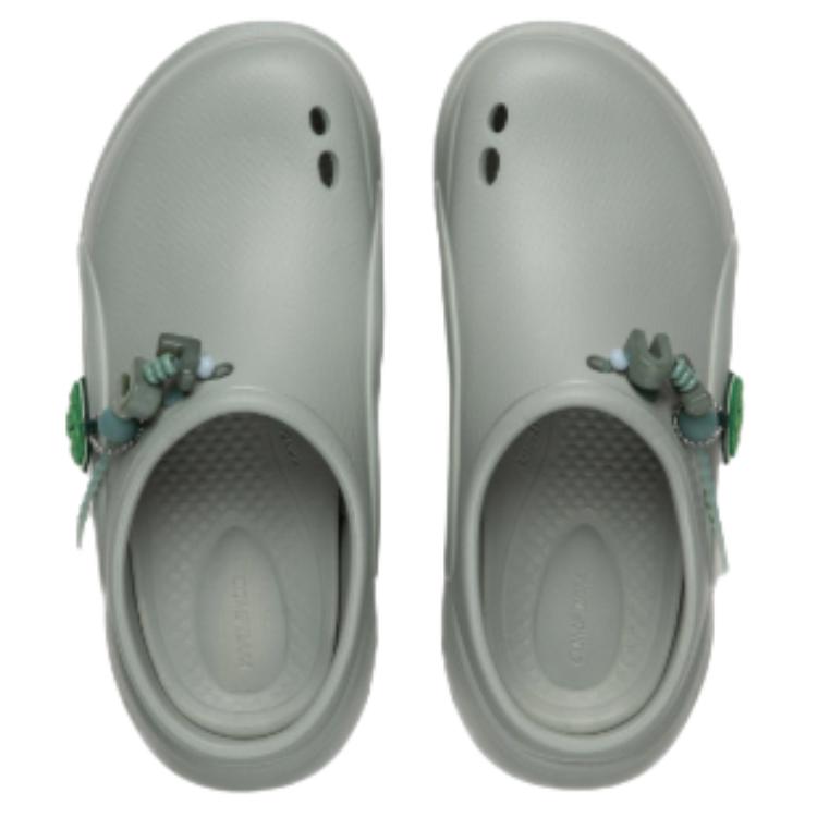 Li Ning Capsule Toy Shoes EVA Clogs Unisex Gray Foam Green AGAW019-6
