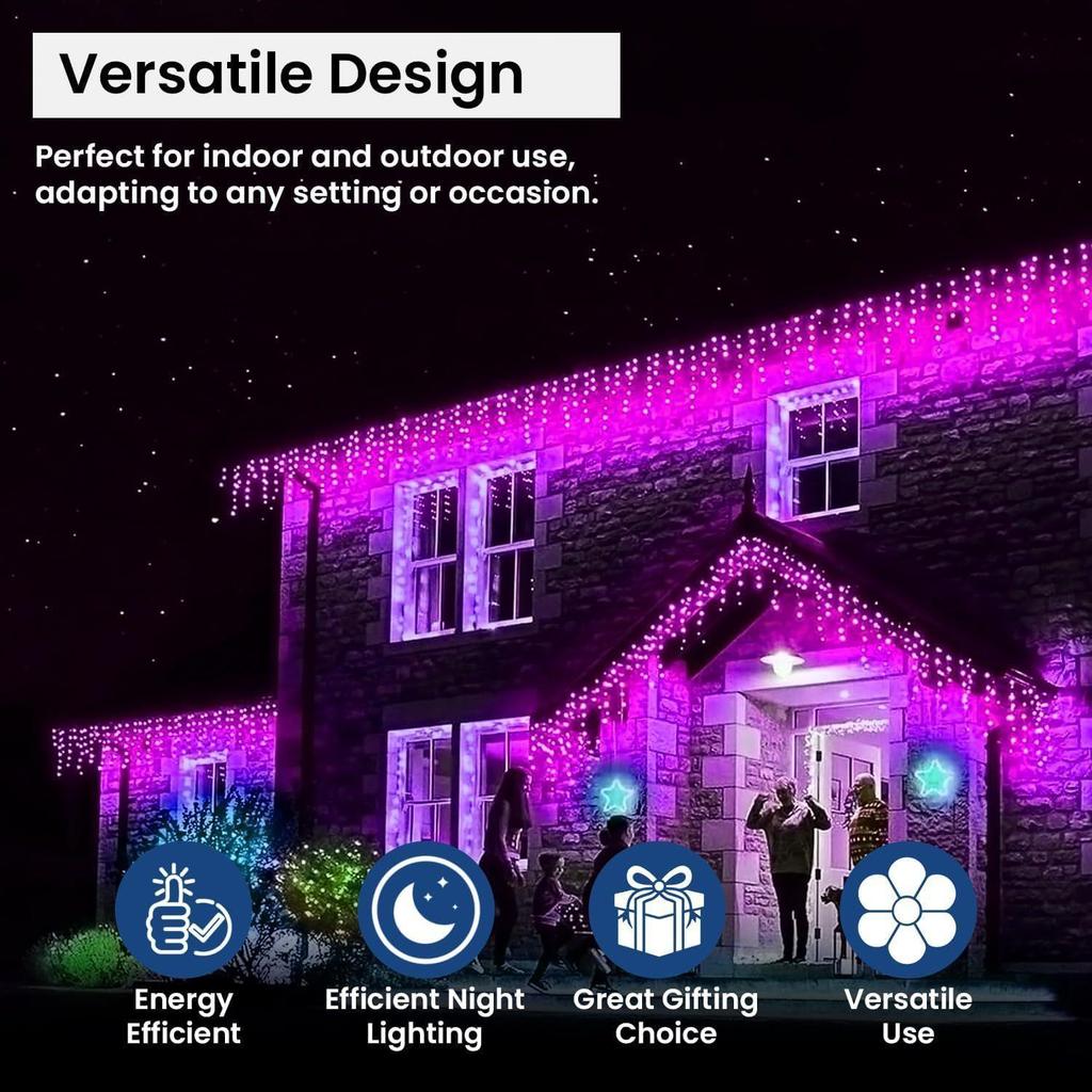 (Pack of 4, Pink) 38 LED 10.5M Copper Power Pixel String Light | 360° Fairy Serial Jhalar Lights for Home | Diwali Lights for Decoration, Christmas